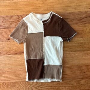 Hollister Stretchy Colorblock Baby Tee